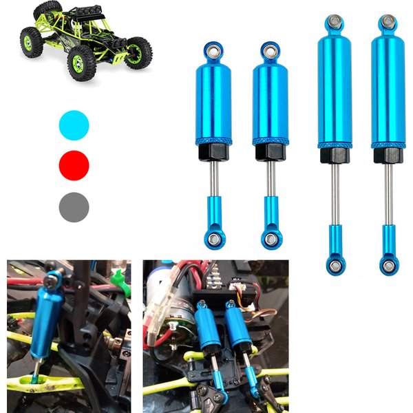Amortisseur avant et arrière en alliage CNC 6061, pour Wltoys 12428 12429 12423 FY 01 03 RC 1/12 RC, pièces de mise à niveau, accessoires
