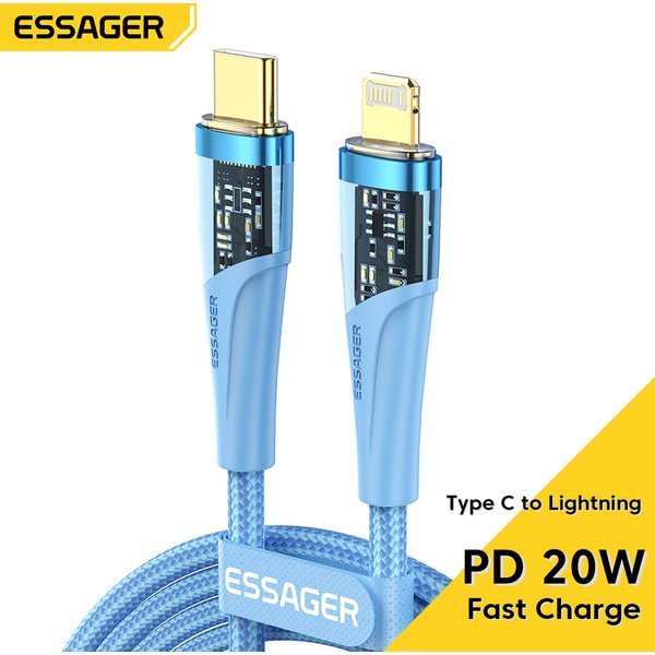 Essager PD 20W USB Typ-C Kabel für iPhone 11 12 13 Pro Max XR XS 8 7 6 Plus MacBook iPad Air Schnellladegerät iPhone Datenkabel