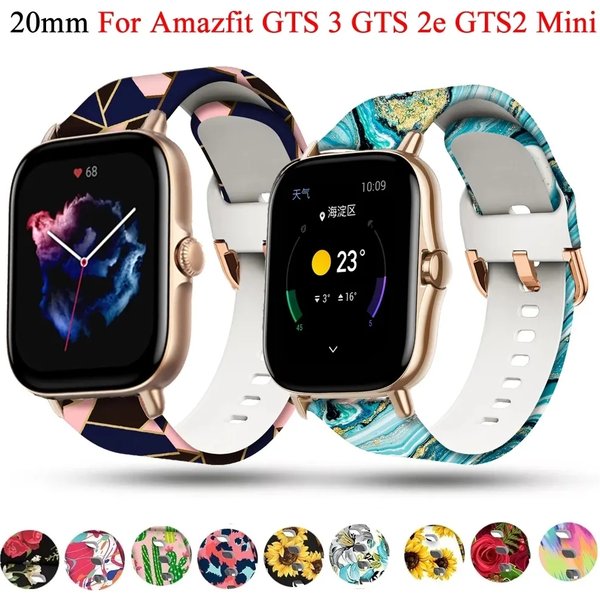 Ersatz 20mm Smartwatch Armband für Xiaomi Amazfit Gts3 Gts2 Mini Silikon band GTS 2E GTS 3 GTR 42mm Bip U Armband Armband