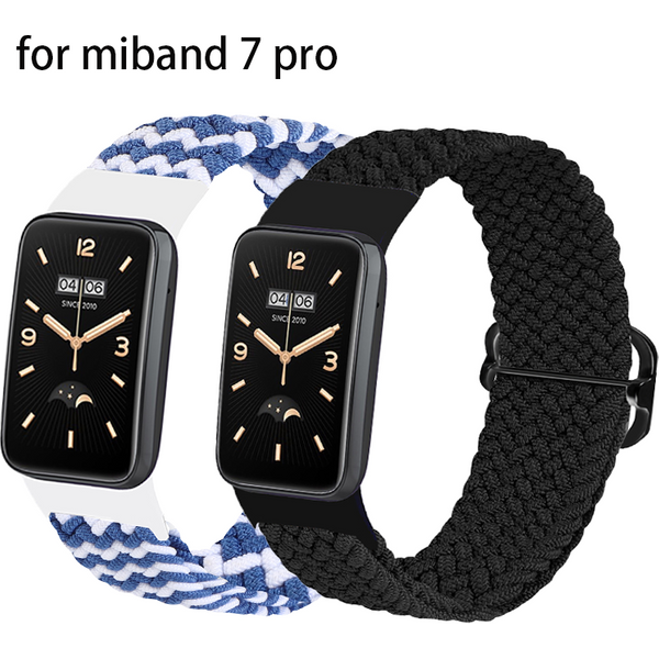 Bracelet en nylon pour Xiaomi Mi Band 7 Pro, élastique, réglable, tressé, boucle solo, Correa