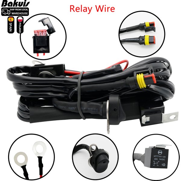 Faisceau de câblage de lampe antibrouillard LED pour motos BMW, fil de relais pour BMW R1250GS ADV F800GS R 1250 GS LC