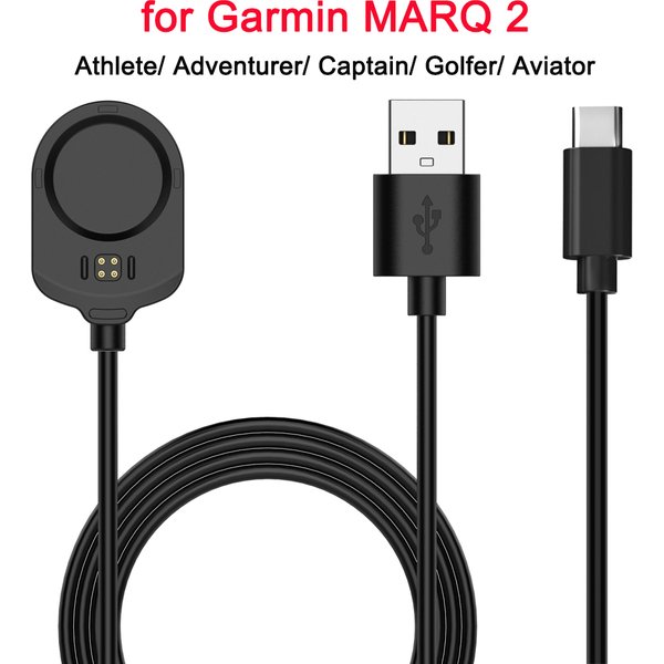 Câble de chargement pour montre connectée Garmin MARQ 2 Gen2, chargeur USB/TYPE-C, athlète aventurier, capitaine, golfeur, aviateur