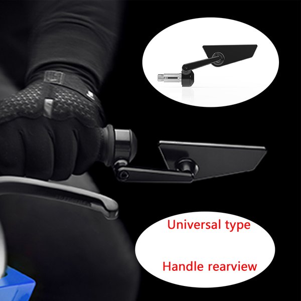 1 paire 7/8 "22mm moto barre en aluminium fin rétroviseur latéral universel moto vélo guidon rétroviseurs