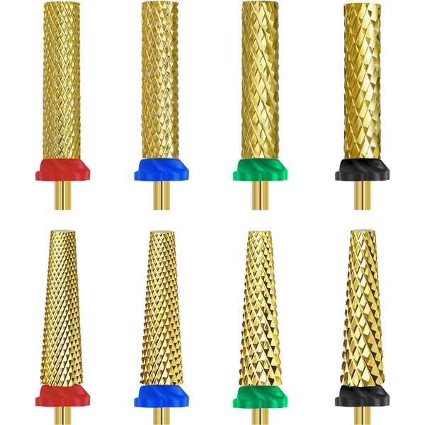 Super Lange Barrel Kegel Hartmetall Wolfram Stahl Nagel Bohrer Fräser Für Maniküre Scharfe Entfernung Nagel Gel Schleifen Kopf