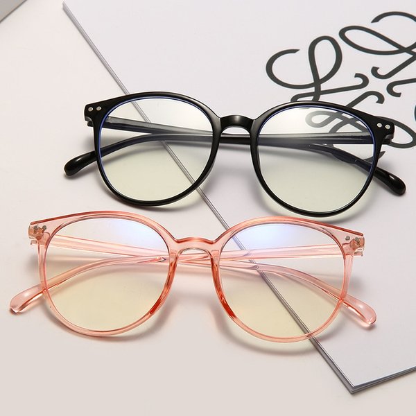 Hommes Et Femmes Rétro Rond Anti Lumière Bleue Lunettes D'ordinateur Lecture Et Jouer À Des Jeux Protection Des Yeux 2023