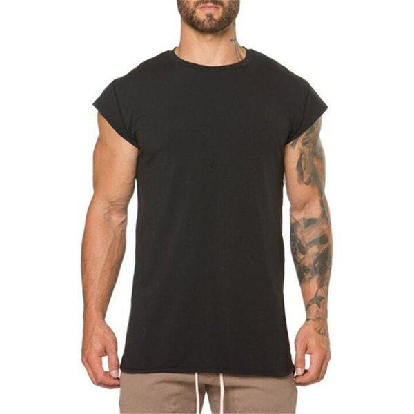 Sommer Baumwolle Kurzarm T Shirt Männer Outdoor Jogging Freizeit Atmungsaktive Gym T-Shirt Laufsport Muskel Training Tees Tops