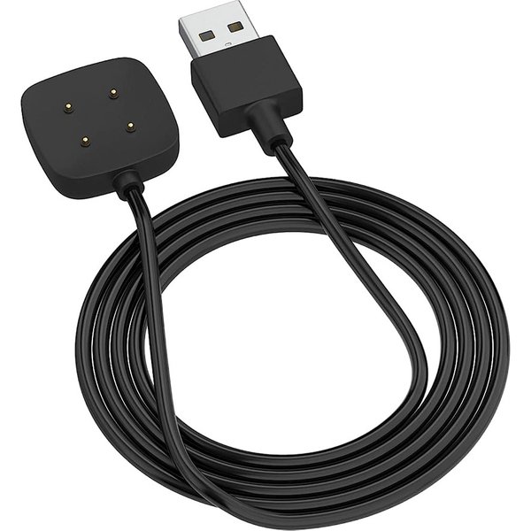 Chargeur pour Fitbit Versa 3 & 4/Sense 1 & 2, câble de chargement de remplacement, cordon USB, adaptateur de station d'accueil magnétique, accessoire de montre intelligente de 3,3 pieds