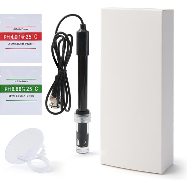ph-201 PH Replacement Probe Aquarium Hydroponic Laboratory Electrode PH Meter Probe BNC Connector PH Meter Potential Test Sensor