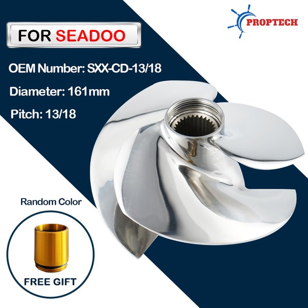 Impeller do skutera wodnego Seadoo, zamiennik Solas SXX-CD-13/18, RXP-X 300, RXT-X 300, GTX LIMITED 300, GTR, GTX 300, 161mm, 3 łopatki