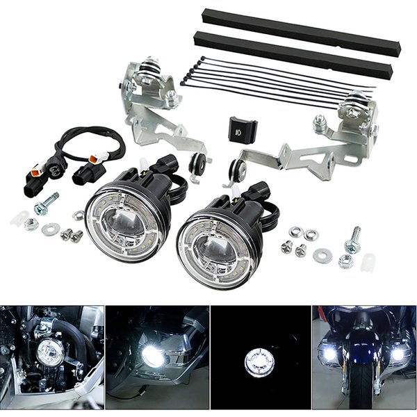 LED Strobe Foglights Attachment Kit For Honda Goldwing 1800 GL1800 2018-2025 2024 2023 2022 2021 2020 2019 Motorcycle Fog Light