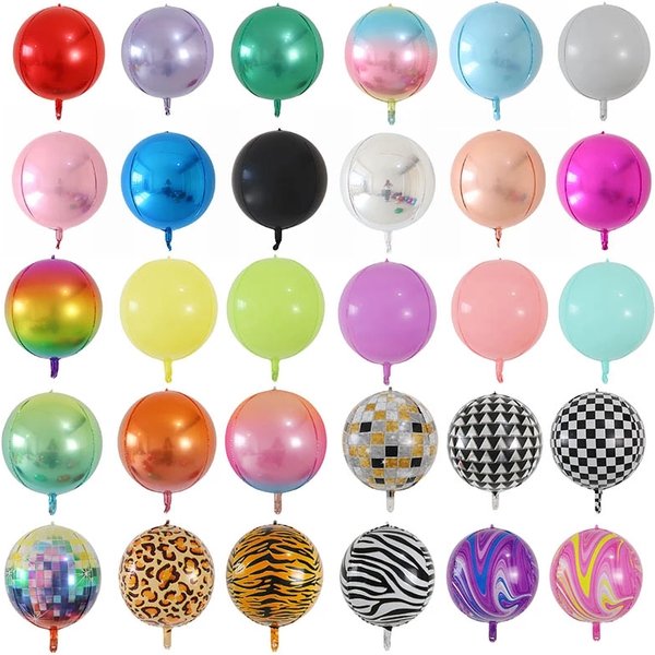 22 Zoll Roségold 4D Folienballon Helium Globos Regenbogen Metallic Ballon Geburtstag Party Dekor Kind Hochzeit Babyparty Spielzeug Geschenk