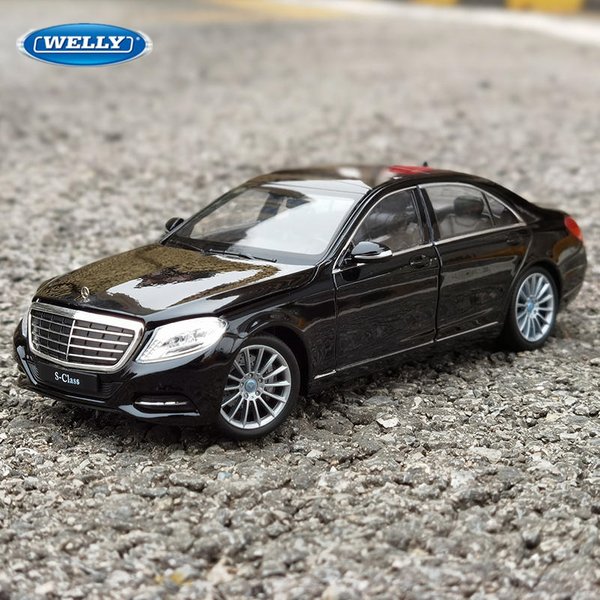 Welly 1:24 Mercedes Benz classe S S500 modèle de voiture en alliage moulé sous pression en métal jouet véhicules modèle de voiture haute Simulation Collection enfants cadeaux