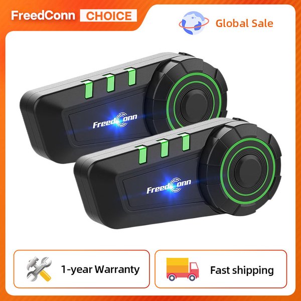 Freedconn motorrad helm headset fm ip65 kabellose kopfhörer geräusch unterdrückung stereo fm musik ip65 wasserdicht