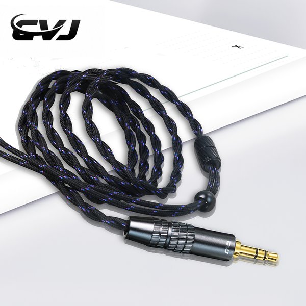 CVJ LS200-S Kopfhörer-Upgrade-Kabel, 3,5 mm/4,4 mm austauschbarer Stecker, hochwertiges HiFi-IEM-Audiokabel, 0,78 mm/QDC für KZ CCA FIIO TRN