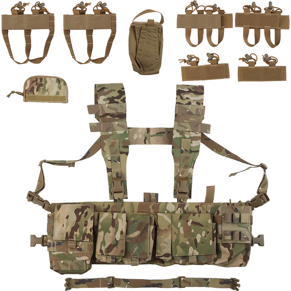 Emerson UW IV Chest Rig GP Pouch 556 762MOLLE Vest Multi Pocket H Harness Quick Switch Platform for EDC Tools Radio Mag Storage