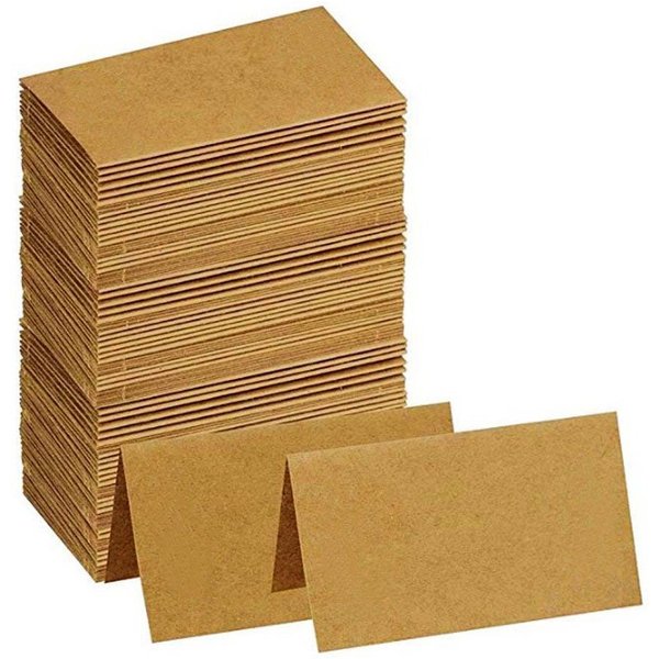 20/50/100 pièces papier Kraft couleur mariage Banquet Place carte Table carte Festival fête signe nom siège carte cadeau merci carte