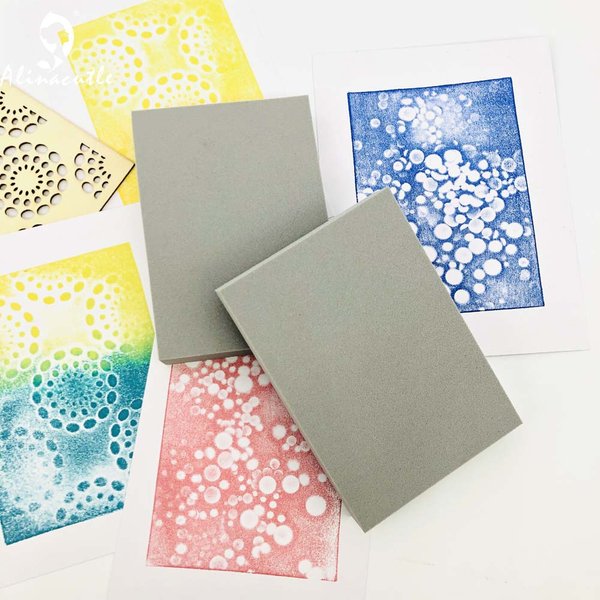 Aluminium wieder verwendbarer Stanz schaum Formbarer Schaum Grafik-Transfer-Werkzeug für Scrap booking hand gefertigte Bastel werkzeuge