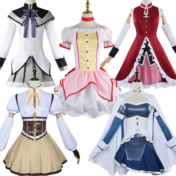 Costume de cosplay Madoka, Akemi Homura, Miki Sayaka, Tomoe Mami, Sakura Kyouko, Anime pour Halloween, tenues de jeu de rôle