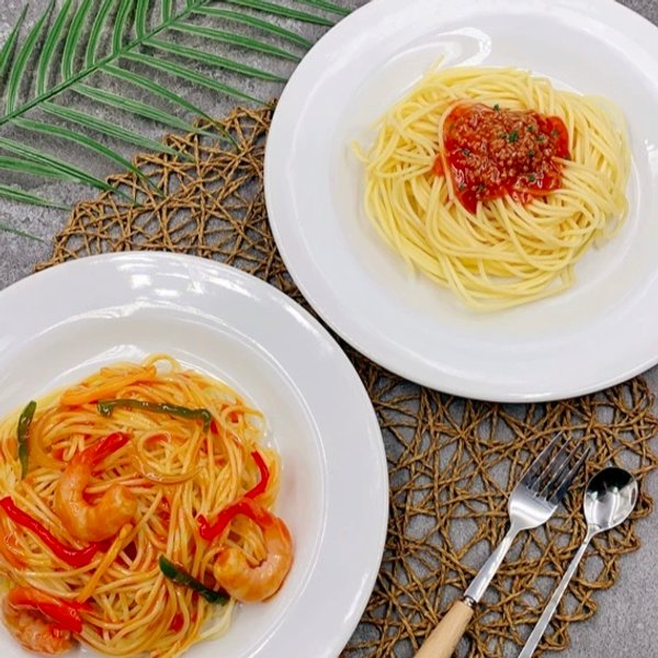 Faux ensemble de nouilles en Pvc pour enfants, modèle de Sauce à la viande Spaghetti avec assiette, jouet de cuisine, accessoires de décoration