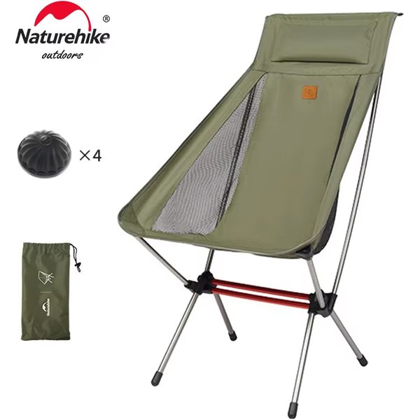 Naturehike Camping L01 L02 Moon Chair Portable Ultralight Outdoor Easy-Install Folding Fishing Picnic Beach Spherical Leg Chairs