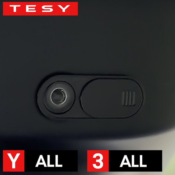TESY Autokamera-Abdeckung pour Tesla Model Y 3 Cybertruck, Webcam-Schiebeblocker, Sichtschutz, kompatibel avec PC et Laptop