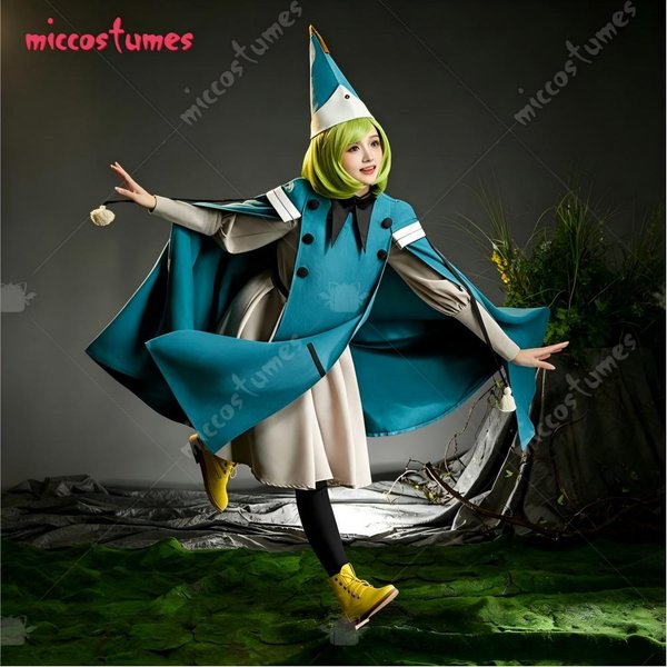 【Ready for Ship】Miccostmes Witch Hat Coco Cosplay Costume Dress and Pants with Cape and Hat for Halloween