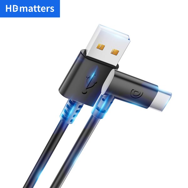 Winkel-USB-Ladekabel pour Tesla Model 3, USB-C-Chargeur, Netzkabel, kurz, 0,33 m, 90-Grad-USB 2.0 A-Stecker auf C-Stecker, Ladedaten