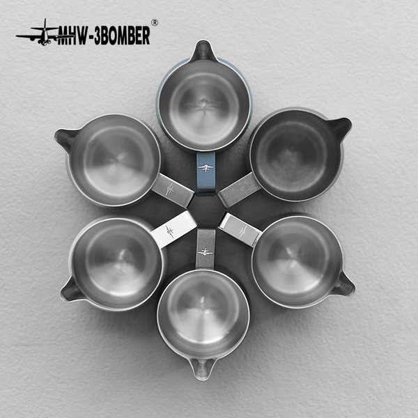 MHW-3BOMBER 350ml 450ml Pichet à lait turbo pour mousse et vapeur, Pichet professionnel pour mousse de lait, Accessoire de cuisine pour barista à domicile