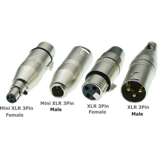 1 stücke XLR Zu Mini XLR 3pin Audio Mic Mikrofon Adapter Stecker Mini XLR 3 Pin Männlich Weiblich zu XLR 3 pin Stecker SLR Kamera