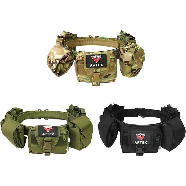Zestawy pasów bojowych ARTEX Outdoor Pasy służbowe Egzekwowanie prawa Pas użytkowy Airsoft z etui na akcesoria