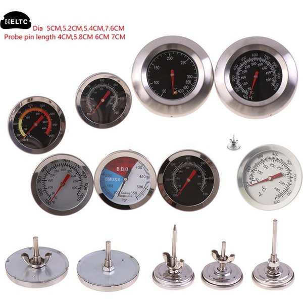 1PCS Barbecue Thermometer Stainless Steel Oven Cooker Thermometer Grill Temperature Gauge For Home Kitchen Food Kitchen Tools