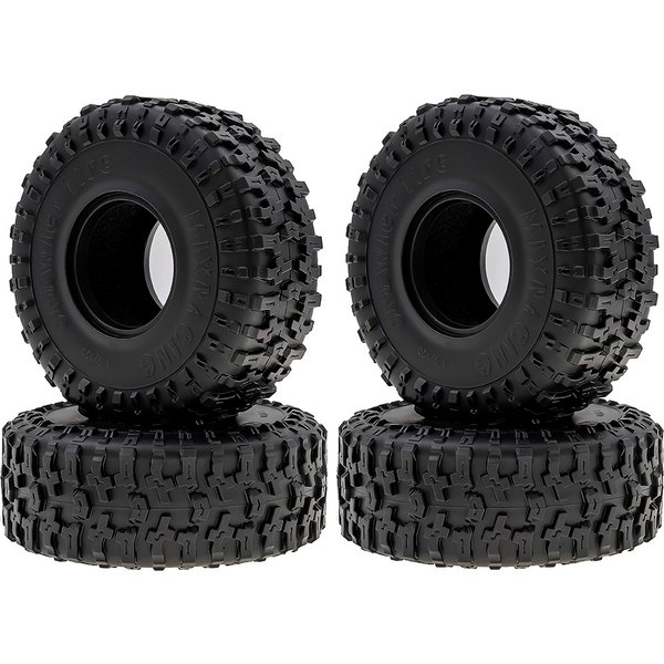 Pneu en caoutchouc de 1.9 pouces, 4 pièces, 116x45mm, pour voiture sur chenilles 1/10 Rc Traxxas Trx4 Axial Scx10 Wraith Scx10 Yikong Rgt Wrangler 1.9 roues