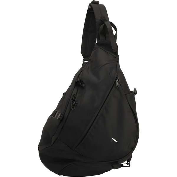 Grand sac à bandoulière noir sac à dos à bandoulière étanche tissu Oxford sac de poitrine de sport de plein air pour hommes femmes grand sac à dos à bandoulière noir