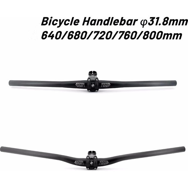 Guidon de vélo en aluminium vtt guidon plat ou montée VTT 31.8*640/680/720/740/760/800mm volant de vélo