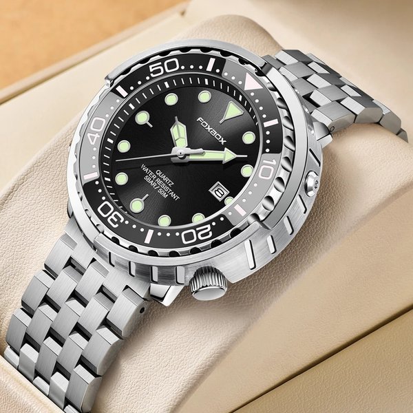 Montre à quartz étanche pour homme, montre-bracelet chronographe, horloge militaire, sports de plein air, 2024