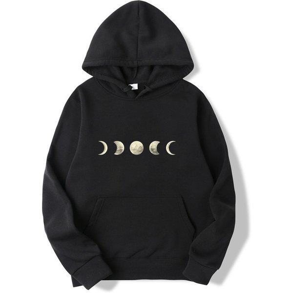Moon Print Hoodies for Women Men Harajuku Summer T Shirt New Fashion Black Tops Funny Female T-shirt Casual Tee Woman Clothes