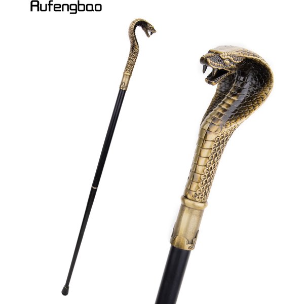 Bronze Luxus Schlangen griff Mode Gehstock für Party dekorative Gehstock elegante Crosier Knopf Gehstock 93cm