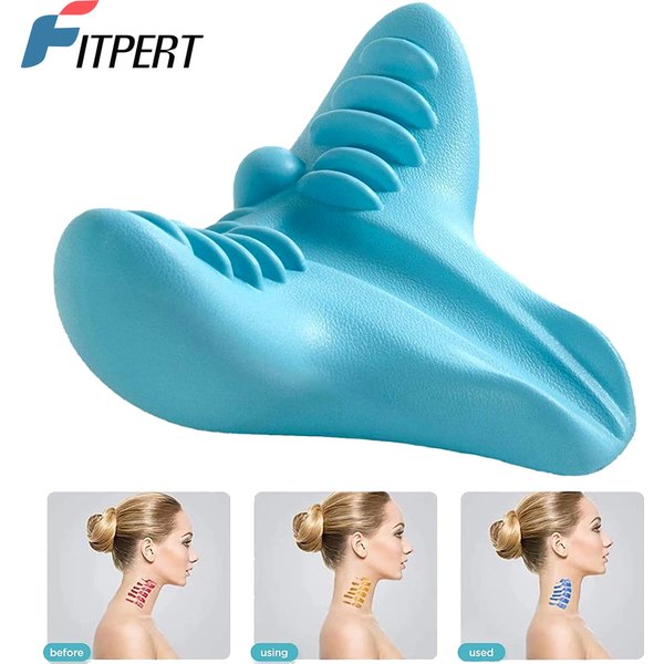 Zervikales Chiropraktik-Traktionskissengerät, Nacken- und Schulterstrecker, Massagegerät, Relaxer zur Schmerzlinderung, Ausrichtung der Halswirbelsäule