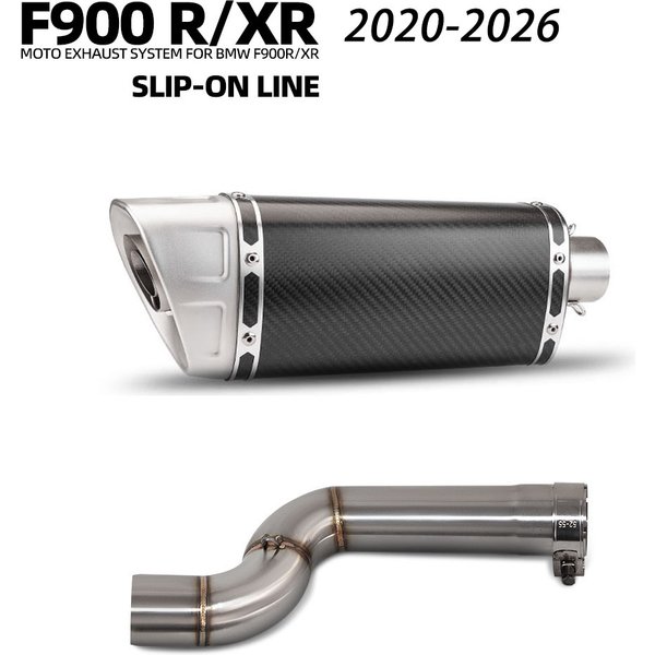 F900 R/XR Exhaust Muffler For BMW F900R F900XR 2020-2026 Motorcycle Exhausts Pipe Slip on Line Kit Racing Tube with DB Killer