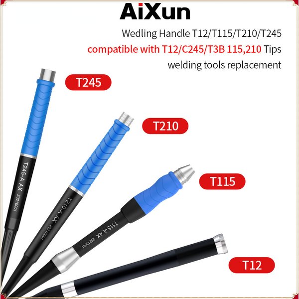 Aixun löt griff für t3a t3b t420d löt station schweiß eisen kit t12 t245 t210 t115 stations griff