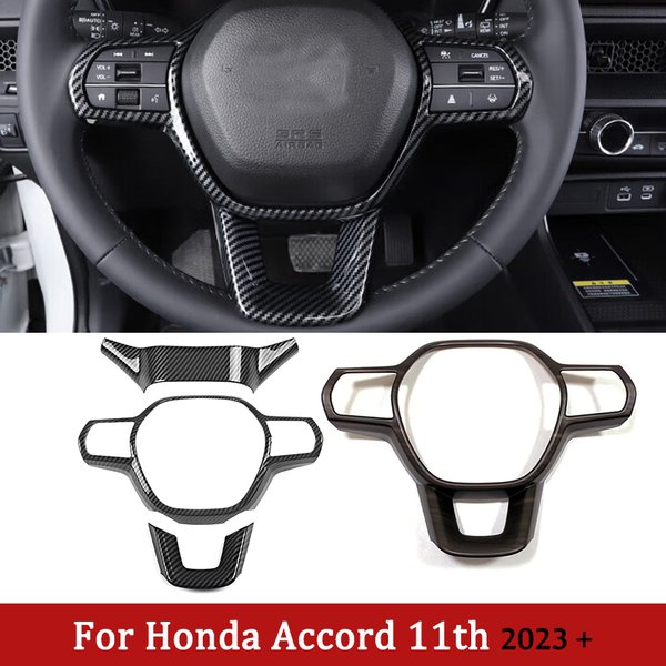Autocollants de garniture de couverture de panneau de bouton de volant pour Honda Accord 2023 CRV CR-V Civic 11th gen Car Styling Accessrespiration