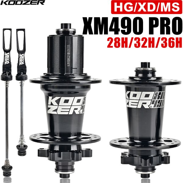 Fahrradnaben KOOZER XM490 PRO 28/32/36 Löcher Qr Thru TA Stahlschaft 4 Lager 6 Kiefer K7 HG XD MS 8 9 10 11 12 Gang SX NX 12S