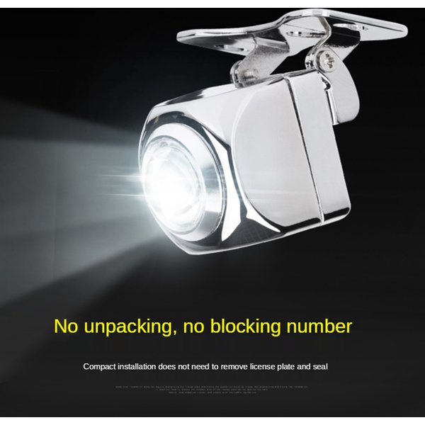 1x Car External LED Reversing lamp 6500K Mini Auxiliary Reverse Light High Power Backup Camera Illumination System Accessories