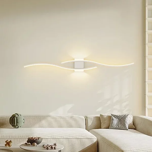 Moderne Wandleuchte LED Schwarz Weiß Gold Hintergrund Dekorative Beleuchtung für Wohnzimmer Schlafzimmer Nachttisch Innenbeleuchtung Wandleuchte
