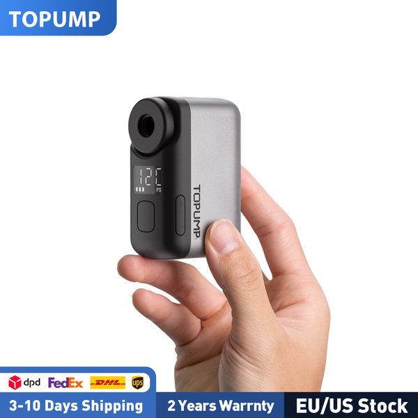 TOPUMP TB2 PRO Elektryczna mini przenośna pompka do roweru Bezprzewodowy inflator do opon 120PSI Maks. 450mAh Akumulator z wyświetlaczem Szybkie ładowanie