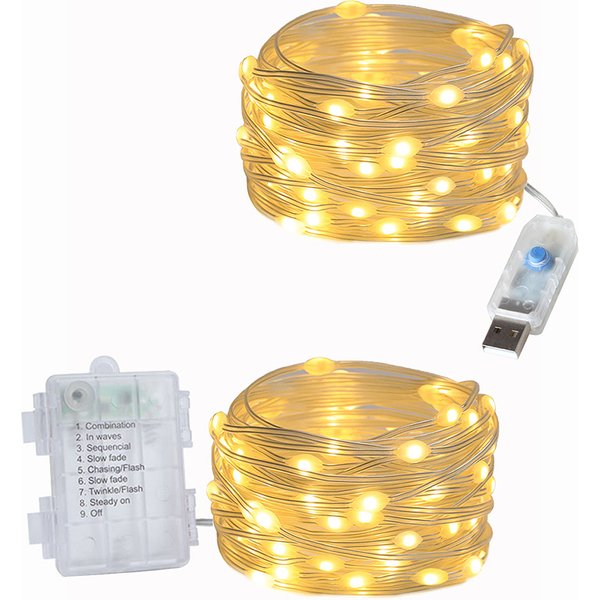 LED Lederfaden String Fairy Lichter USB/Batterie Girlande Für Weihnachten Outdoor Neujahr Party Geburtstag Straße Dekoration Lampen