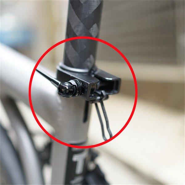 Union jack – pince de tige de selle en alliage de titane, ligne T ultralégère pour collier de serrage brompton, ligne T spéciale