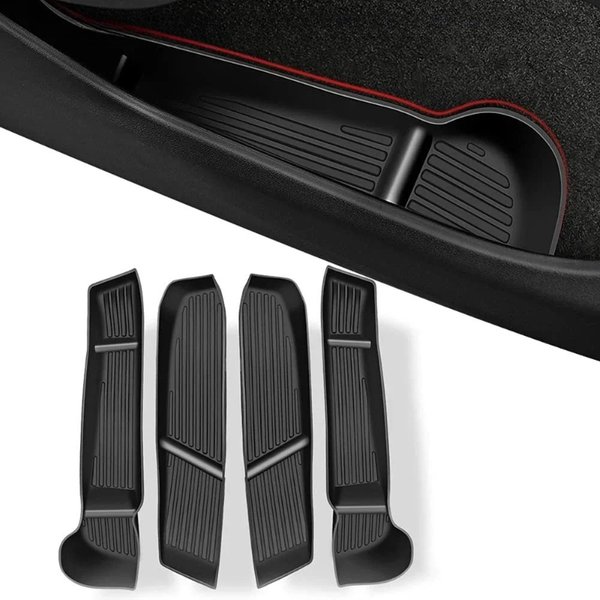 Pour Tesla Model 3 Y 2025: Tür-Aufbewahrungsbox, seitlicher Türgriff-Armlehnen-Organizer, Regenschirm- et Mülleimer, faltbar, waschbar, zur Ordnung et Aufbewahrung