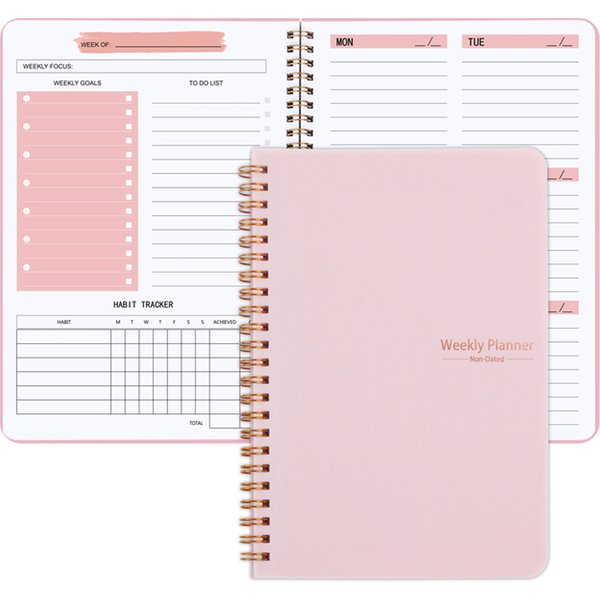 2024 Weekly Planner Agenda A5 Notebook Planner Pouch 52 Weeks Planner Schedules Stationery School Office Supplies Stationery