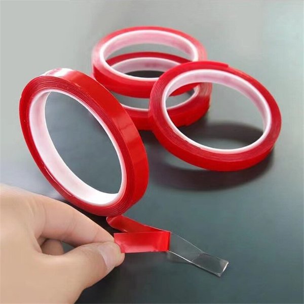 3M Width 8mm Double Sided Adhesive Tape Acrylic Transparent Strong No Traces Sticker For Led Strip Car Tablet Adhesive Tape